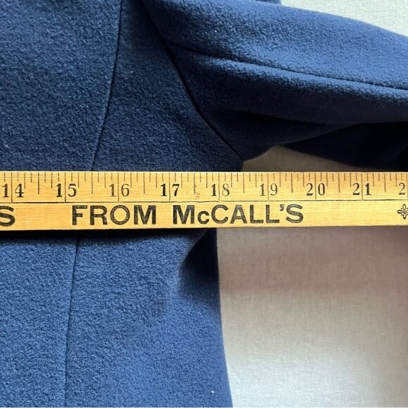 Mallia cashmere wool double breasted pea coat Sz 6 - Picture 12 of 13